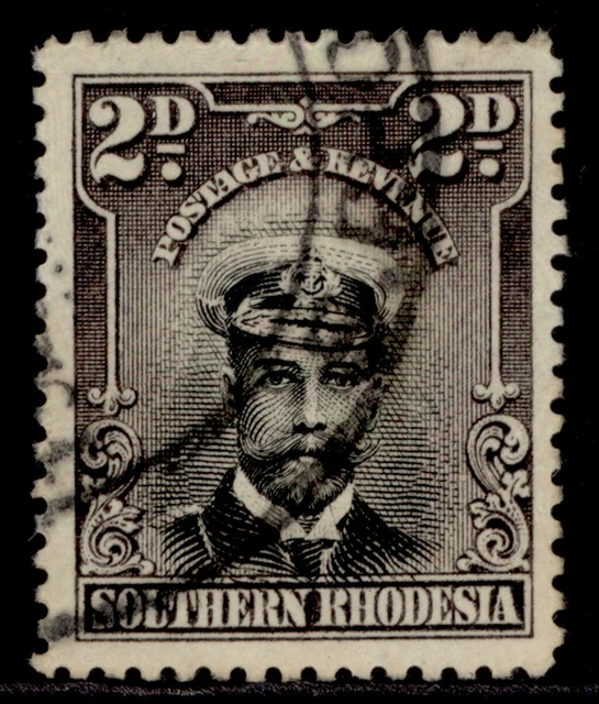 SOUTHERN RHODESIA GV SG4, 2d black & purple-grey, FINE USED.