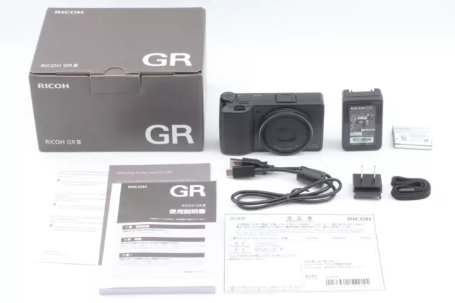 【UNUSED BOX】 RICOH GR III 24.24MP GR Lens 18.3mm f2.8 Digital Camera From JAPAN