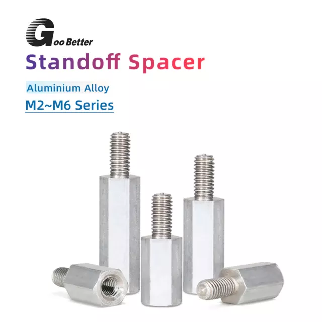 Hex Spacer Standoff Mount Fixing Aluminium PCB Metric Bolts M2 M2.5 M3 M4 M5 M6