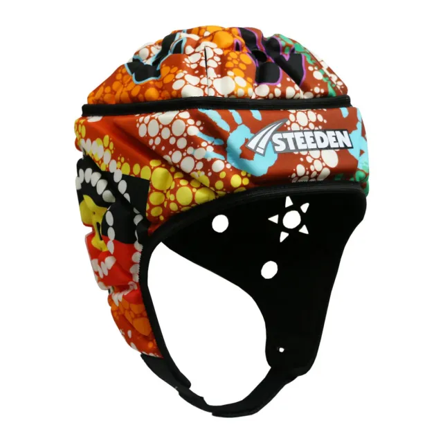 Steeden Galaxy 2024 First Nations Rugby League Headgear - Adult - Sizes S - M