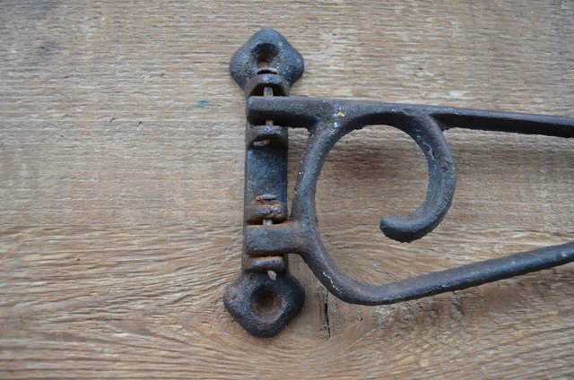 Vintage Rustic Cast Iron Hook, Plant Hanger 14 1/2” x 4 5/8” 3