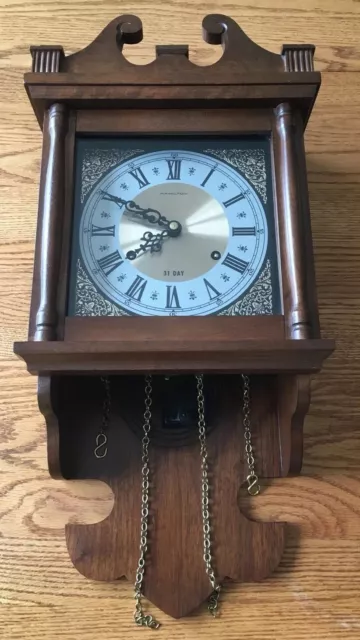 Vintage Hamilton 31 Day Wall Clock Manual