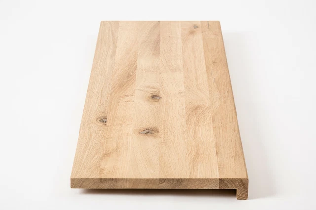 Banco finestra gradino scale ripiano rovere rustico massiccio DL 20 mm non trattato