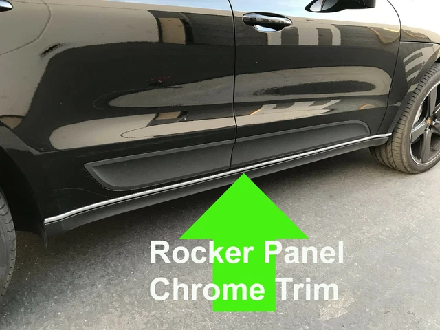 FOR PONTIAC ROCKER PANEL Body Side Molding CHROME Trim 2pc - 2000-2010 ...