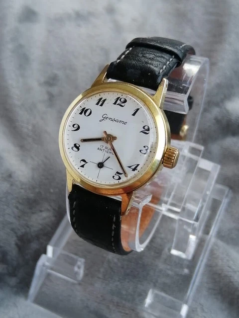 Genuine leather montre femme 2025