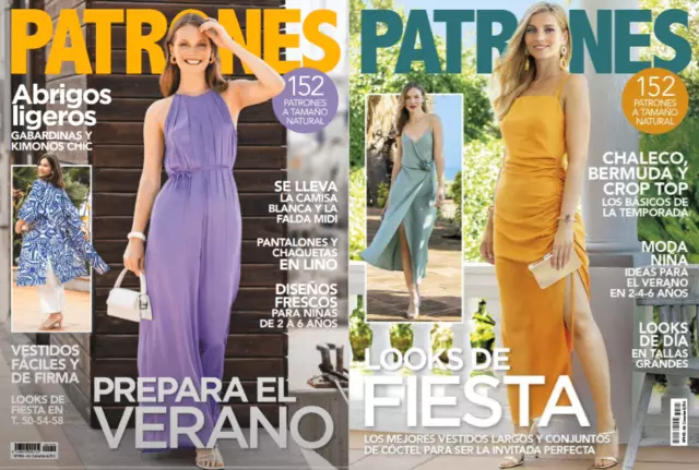 PATRONES N 456 and N 445 Revista Magazine Lot of 2 Magazines