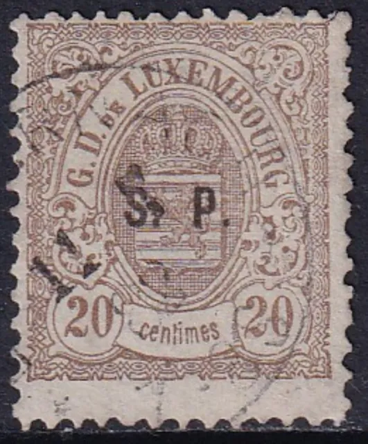 LUXEMBOURG 1881 Official 20c Perf 12½x12 SG O126a Used (CV £160)