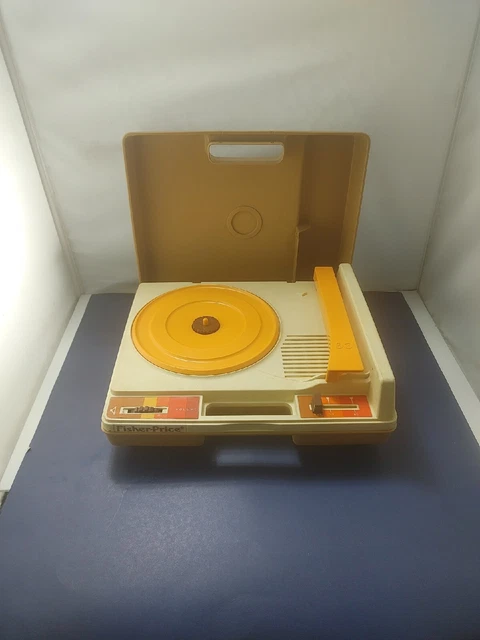 Vintage 1978 Fisher Price Record Player Model 825 Kid Phonograph Turntable Works