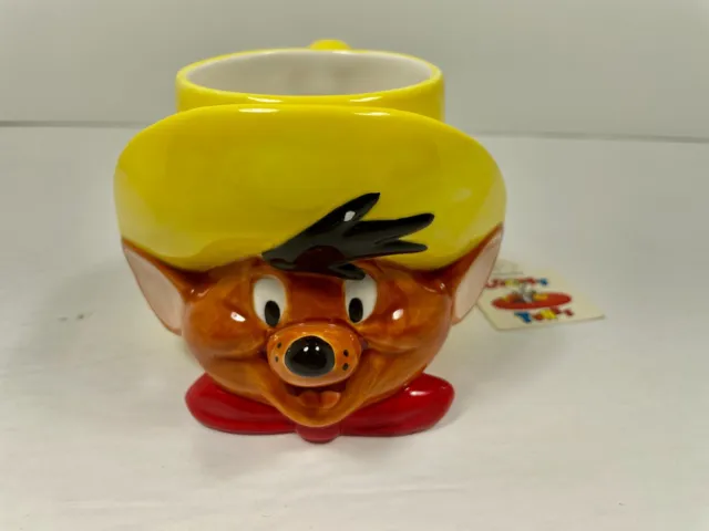 Vintage 1994 Speedy Gonzales Applause Ceramic Cup Mug Warner Bros Looney Tunes