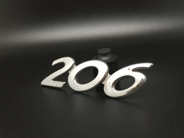 PEUGEOT 206 LOGO Emblem Frieze Coat Of Arms Written Plate Badge Plate ...