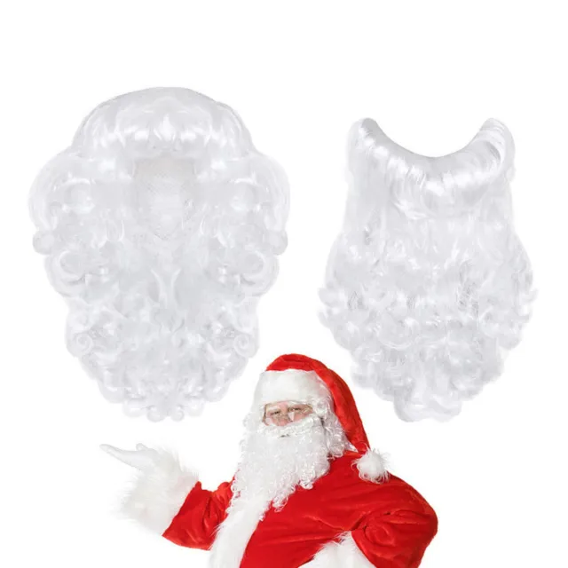 Santa Claus Beard and Wig Set Father Christmas Fancy Dress Costume Accessory