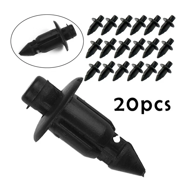20 pezzi -6 mm rivetti in plastica clip rivestimento moto per Honda-Suzuki-Kawasaki