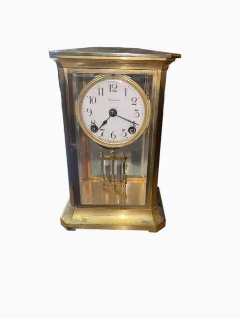 Antique Ansonia Crystal Regulator Clock