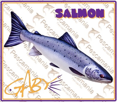 Barracuda cuscino BARRACUDA idea regalo pesca pescatore peluche Gaby pillow 110cm 