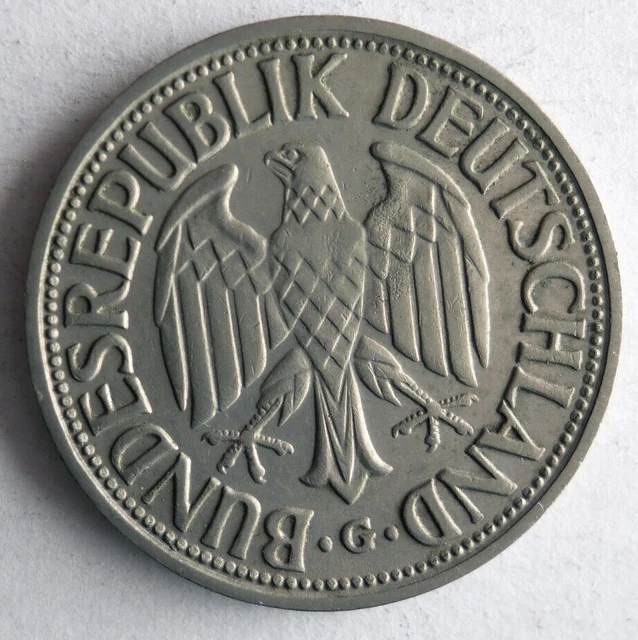 1950 G GERMANY MARK - Excellent Uncommon Coin - FREE SHIP- Bin #701