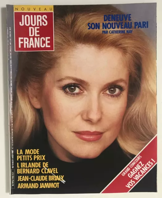 ►Jours De France 1702/1987 -Catherine Deneuve - Jane Seymour -Yves Saint Laurent