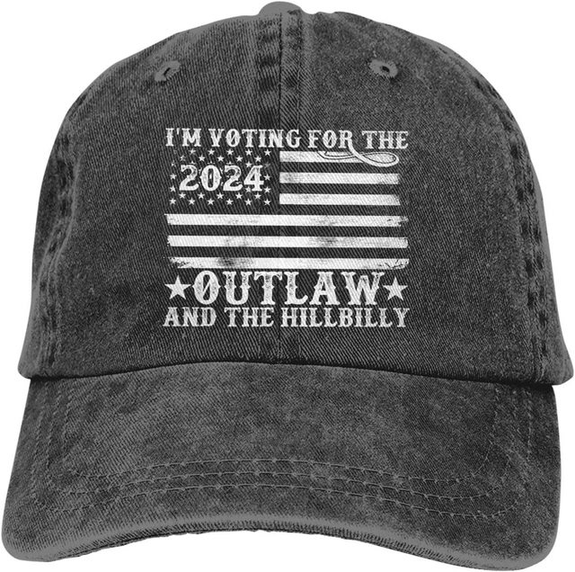 Outlaw Hillbilly 2024 - Sombrero De Bandera De Outlaw Natural