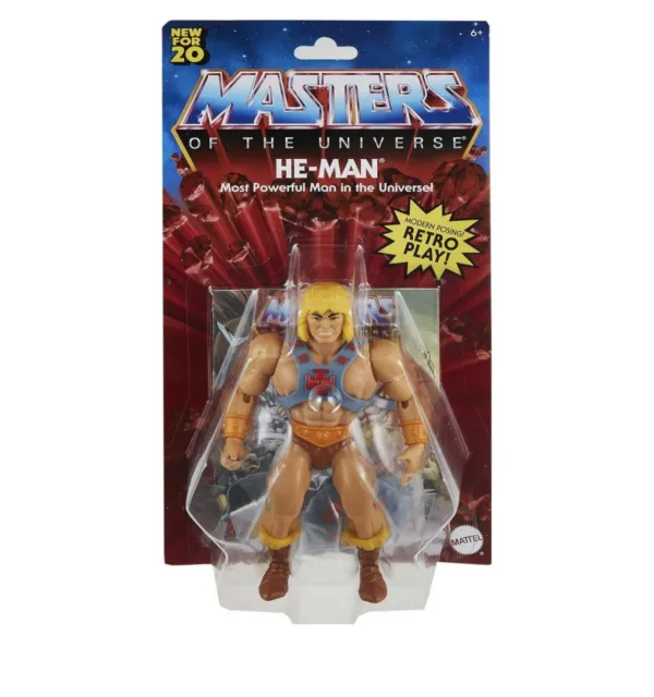 Masters of the Universe Origins He-Man 5.5" Action Figure MOTU 2020 Retro New