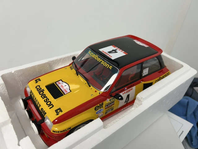 Figurine Renault 5 Turbo Yellow #4 Ragnotti/Andrie Tour De Corse 1980 - Échelle 1:18