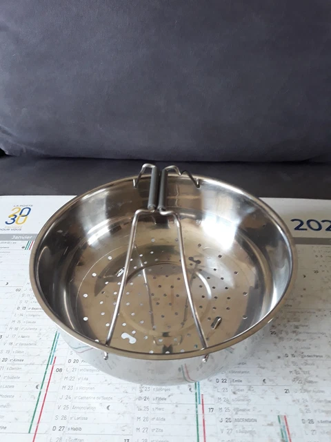 Panier Vapeur Seb Pour Cocotte-minute, Inox 22 Cm, égouttoir, Très Bon état