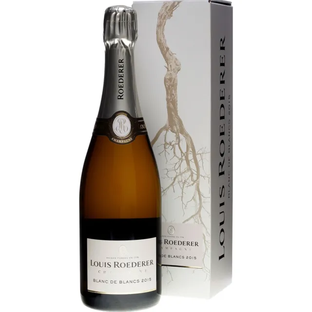 Louis Roederer Champagner Blanc de Blancs Brut 2015 mit Geschenkpackung 0,75 Lit