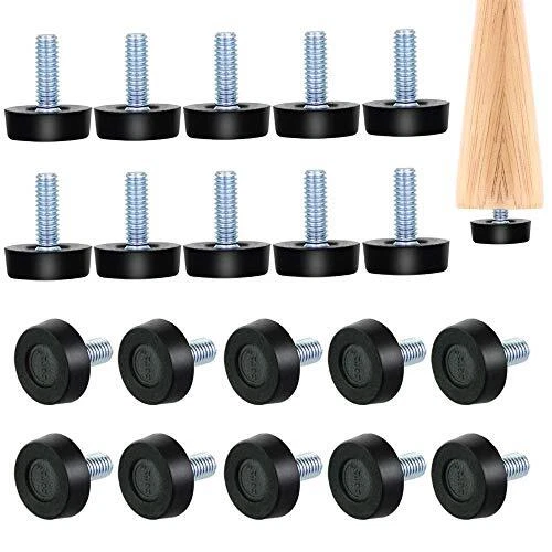 BUZIFU 20 Pcs Tampons de Meubles à Vis Hauteur Ajustable Patin à Clou Install...