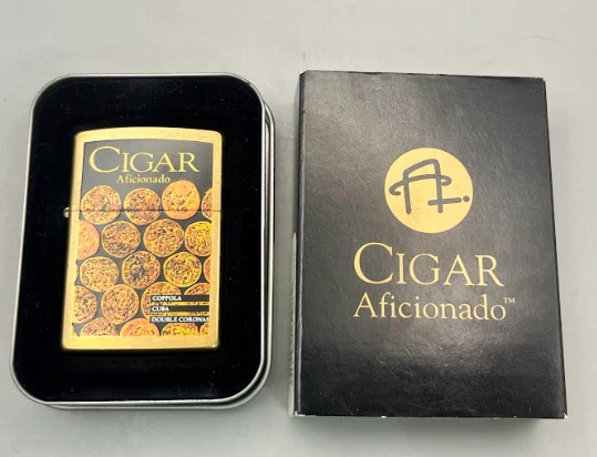 Zippo Lighter, Cigar Aficionado, Brass - Unused in Box