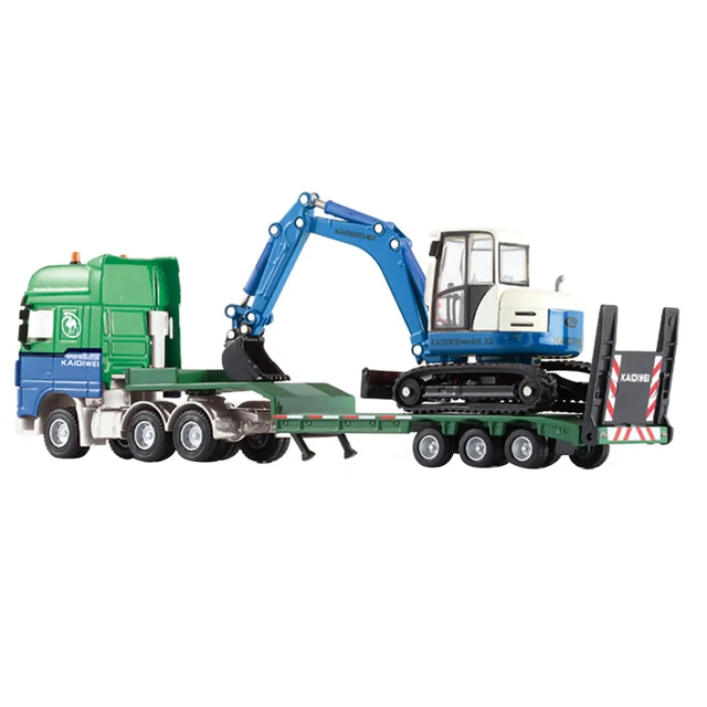 Giocattolo Camion Gru Con Rimorchio E 3 Bidoni – Suoni E Luci, In ABS, Per Bambini 3-8 Anni, Regalo Di Compleanno