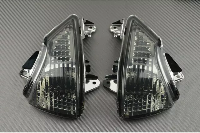 Clignotants Avant LED Fumés Noirs KAWASAKI ER-6F ER6F ER6 F EX650C 2009-2011