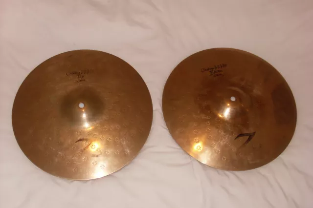 Zildjian Z Custom, 14" Hi Hat Cymbals.