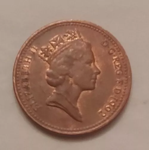 1992 British One Penny 1p Coin