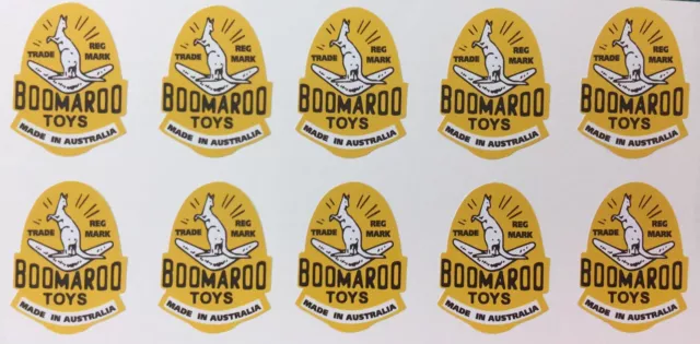 Boomaroo Stickers Decals Wyn Toy Sticker Decals Collectable Vintage Toy Sticker