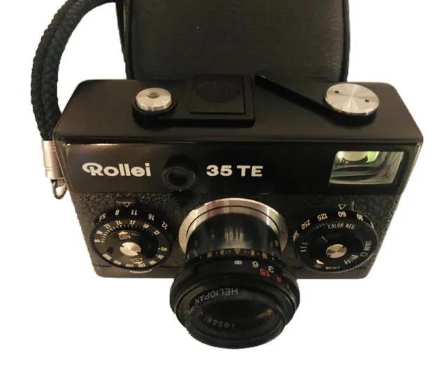 ROLLEI 35TE schwarz, Tessar, analog, gebraucht, von privat, Top Zustand 3,5/40mm