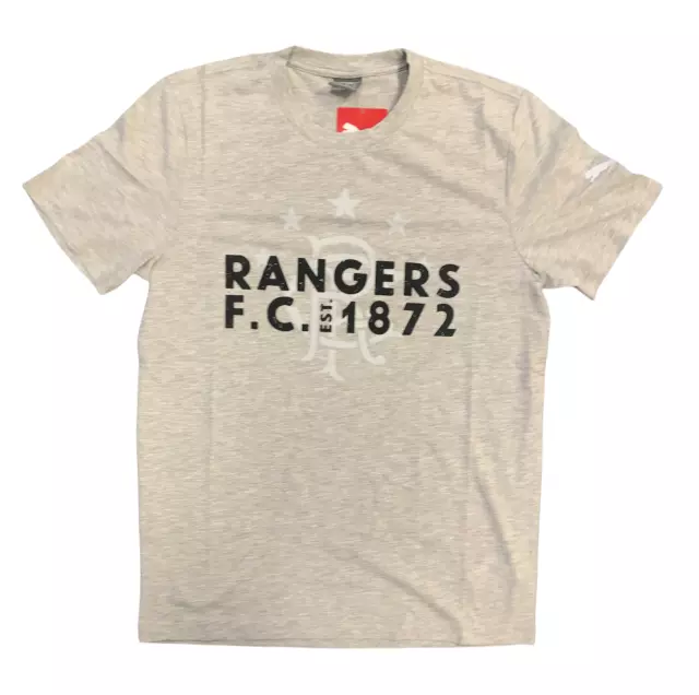 Camiseta para niños de fútbol americano Rangers (talla 11-12 años) Puma ocio con estampado de cresta - Nueva