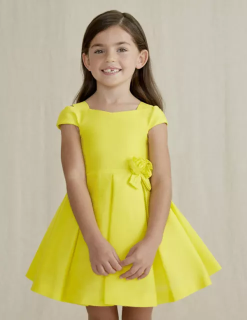 Abito elegante da cerimonia giallo Mayoral Abel & Lula per bambina e ragazza