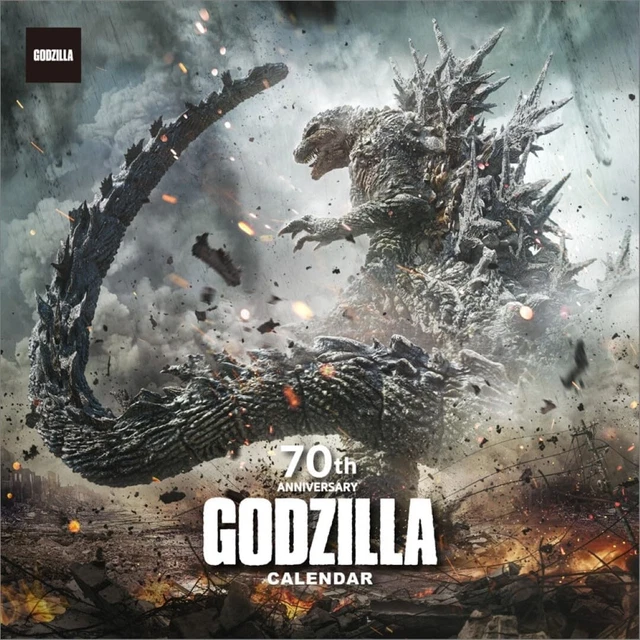 2024 CALENDAR GODZILLA 70th Anniversary Japanese Wall Hanging Monthly