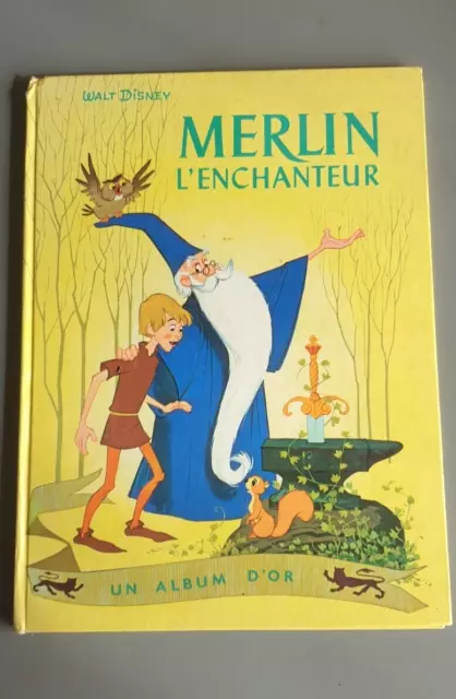 Bande dessinée Merlin l'enchanteur 1963 deux coqs d'or Walt Disney