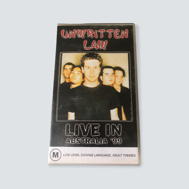 Unwritten Law - Live in Australia '99 VHS - 1999/GC/PAL/Heavy Metal/Hard Rock 🐙