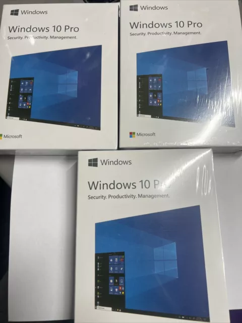 Microsoft Windows 10 Pro 32bit/64bit English USB+Product key Sealed