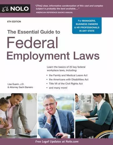 Essential Guide to Federal Employment Laws, The by Guerin J.D., Lisa, Barreiro