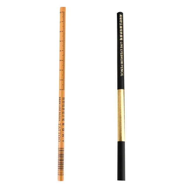 2 Pcs Crayon Eye-liner Crayon À Sourcils Maquillage Eye-liner Marron Foncé Dédié