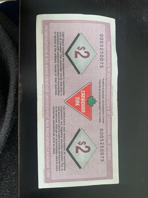 Canadian Tire Money #0005250075
