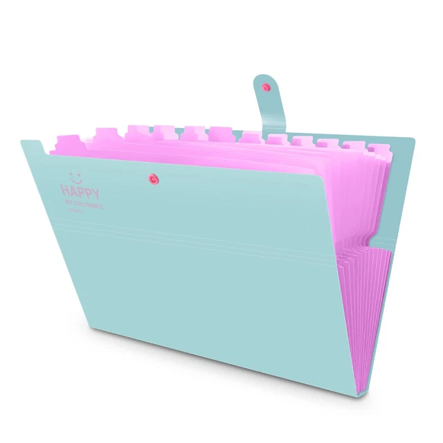 Classeur Portable Multipoches A3 – 40 Pochettes, étanches – Pour étudiants, Bureau, Organisation Documents