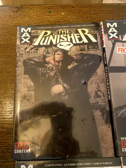 The Punisher: Max, Marvel Vol 1 + Vol 2 by Garth Ennis MINT Brand new in plastic