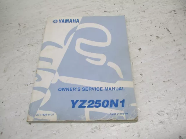 2001 Yamaha YZ 250 N1 Two Stoke used OEM Service Manual 5MW-28199-10