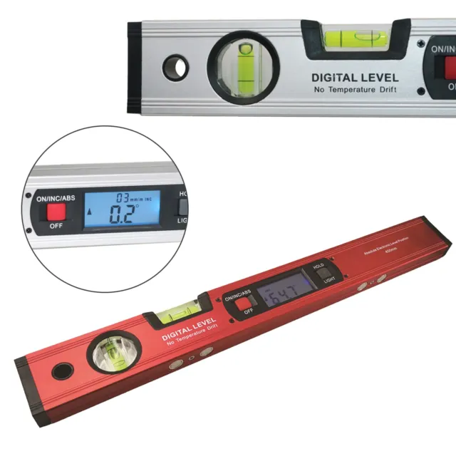 400mm 0~360° Electronic Digital Angle Finder Gauge Protractor Level Inclinometer