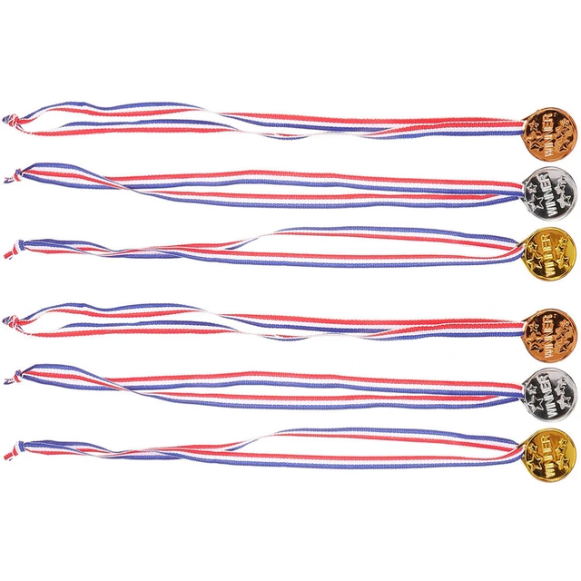 Médaille de récompense, 6 pièces, médaille de récompense, médaille suspendue,