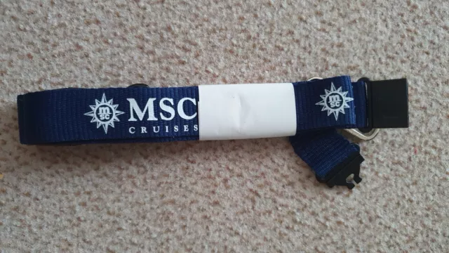 MSC Cruises Schlüsselband neu, Lanyard, blau