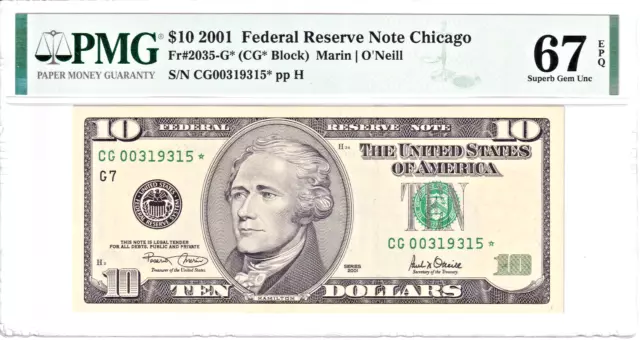 2001 $50 Federal Reserve Star Notes Richmond Single Star S/N