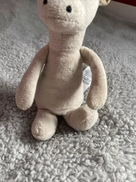 Marks and Spencer M&S Baby Giraffe Stofftier Bettdecke Rassel neutral beige 17CM 2